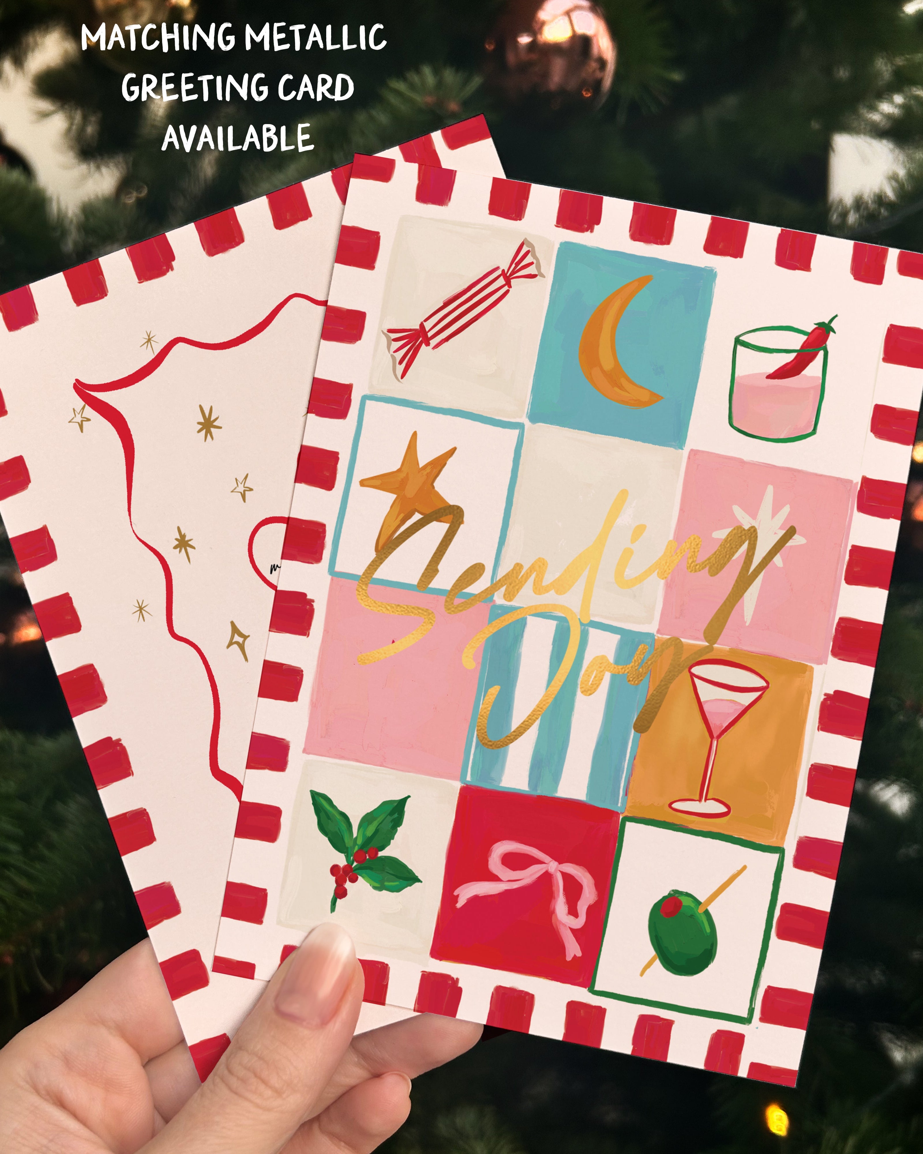 Christmas Motifs Gift Wrap