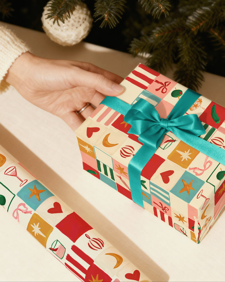 Christmas Motifs Gift Wrap