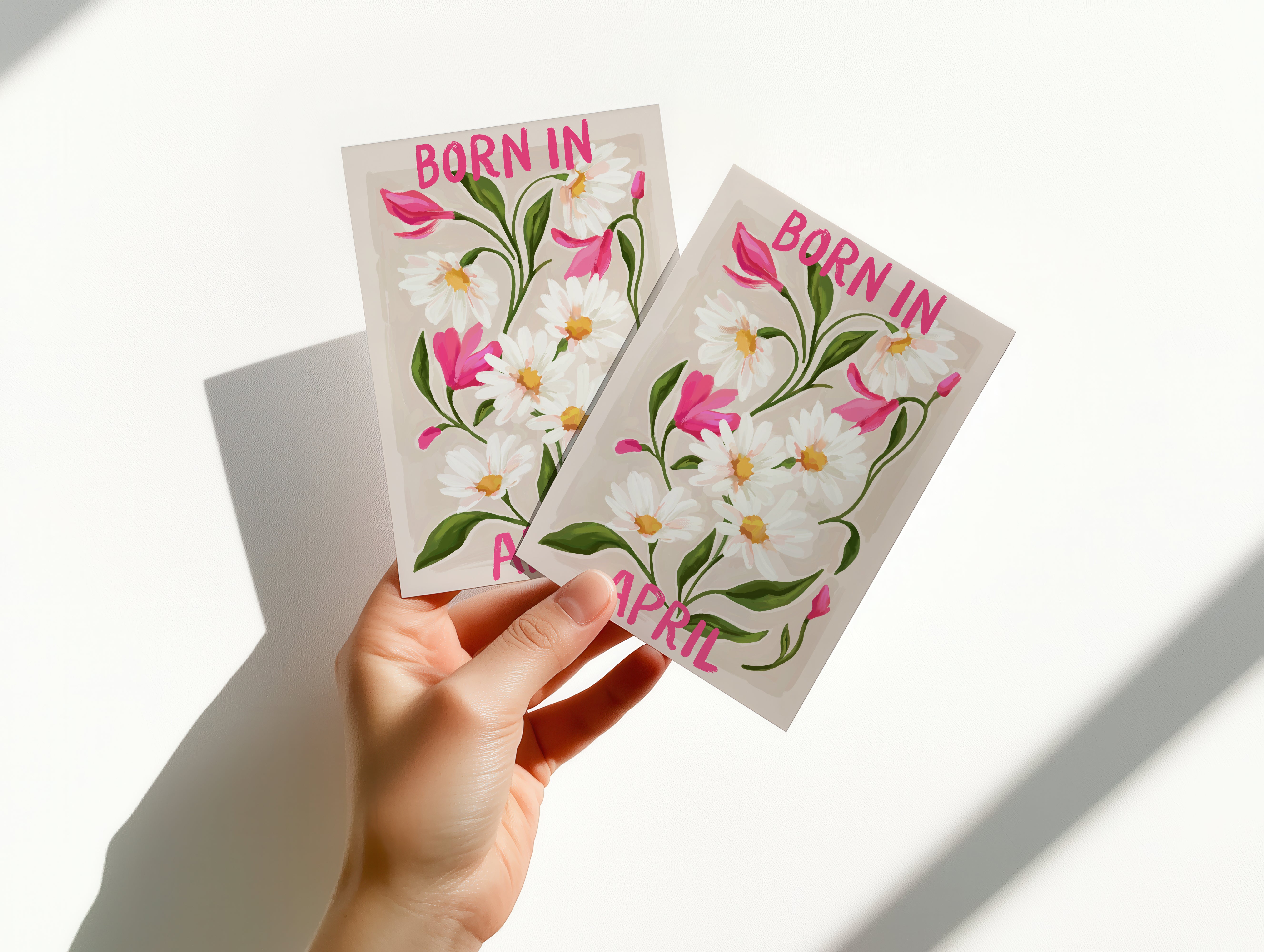 Floral Birth Month Card - April