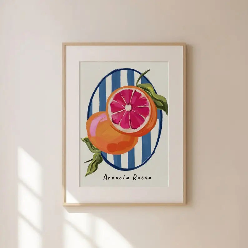 Blood Orange Fruit Art 