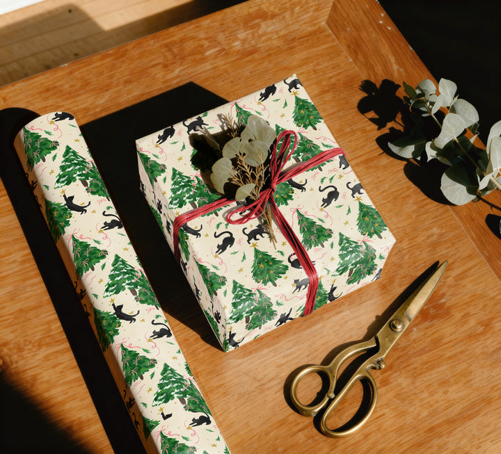 Cat Christmas Gift Wrap
