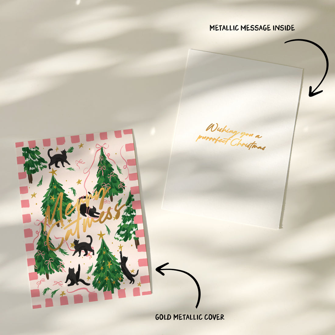 Merry Catmess Premium Christmas Card