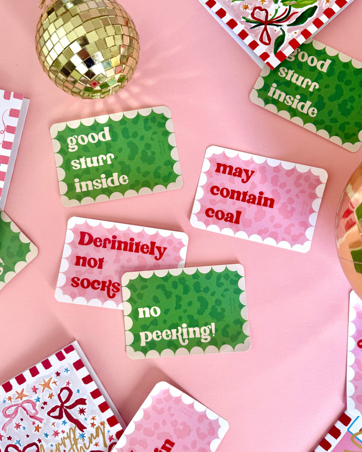 Decorative Gift Label Stickers (pack of 4)