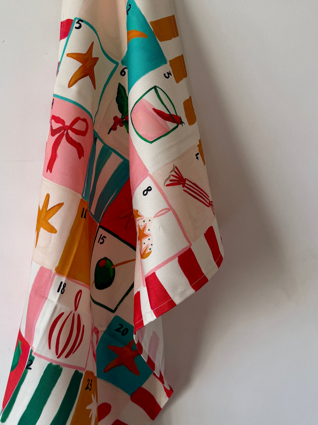 Christmas Advent Tea Towel