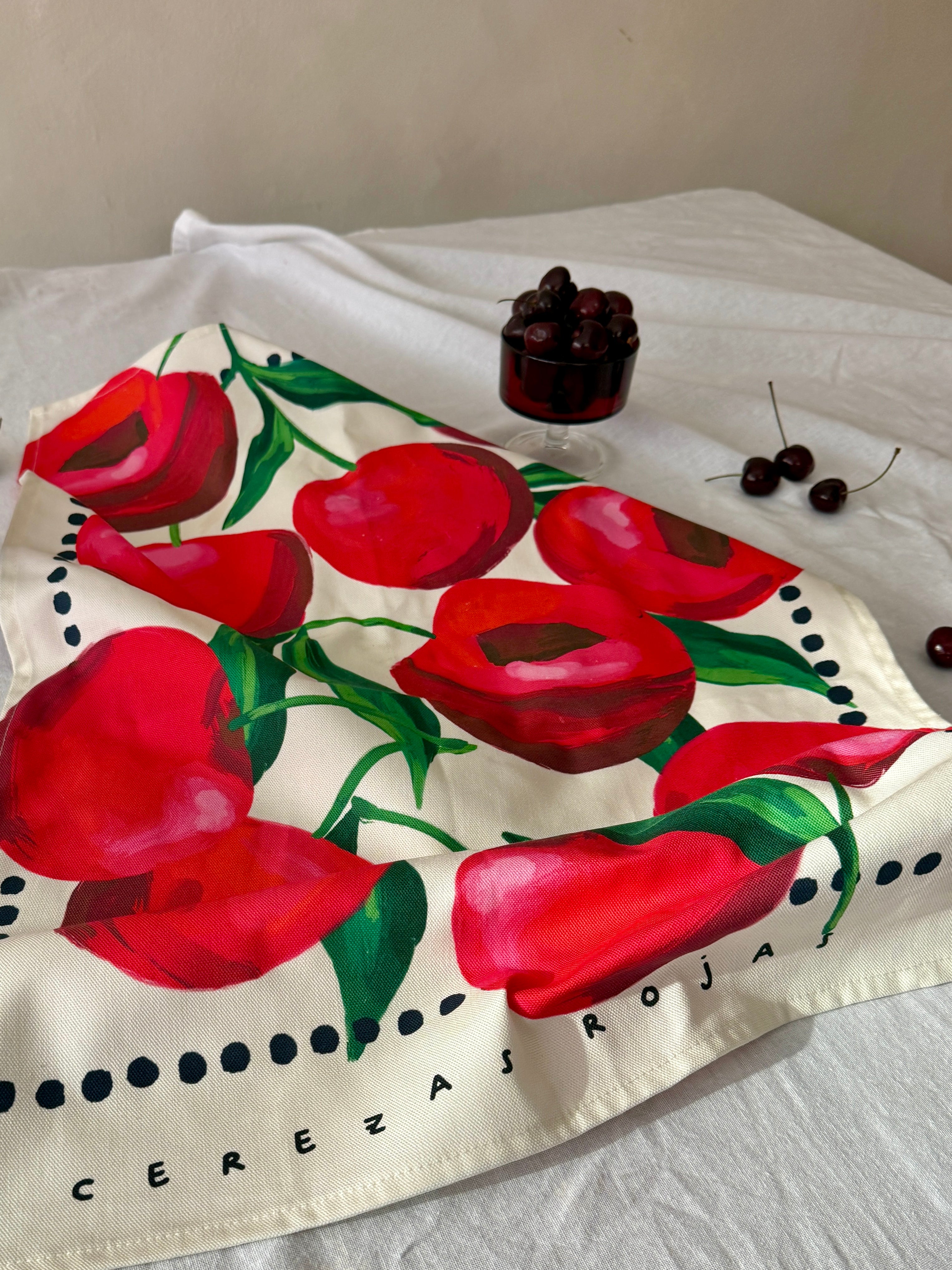 Cherry Tea Towel