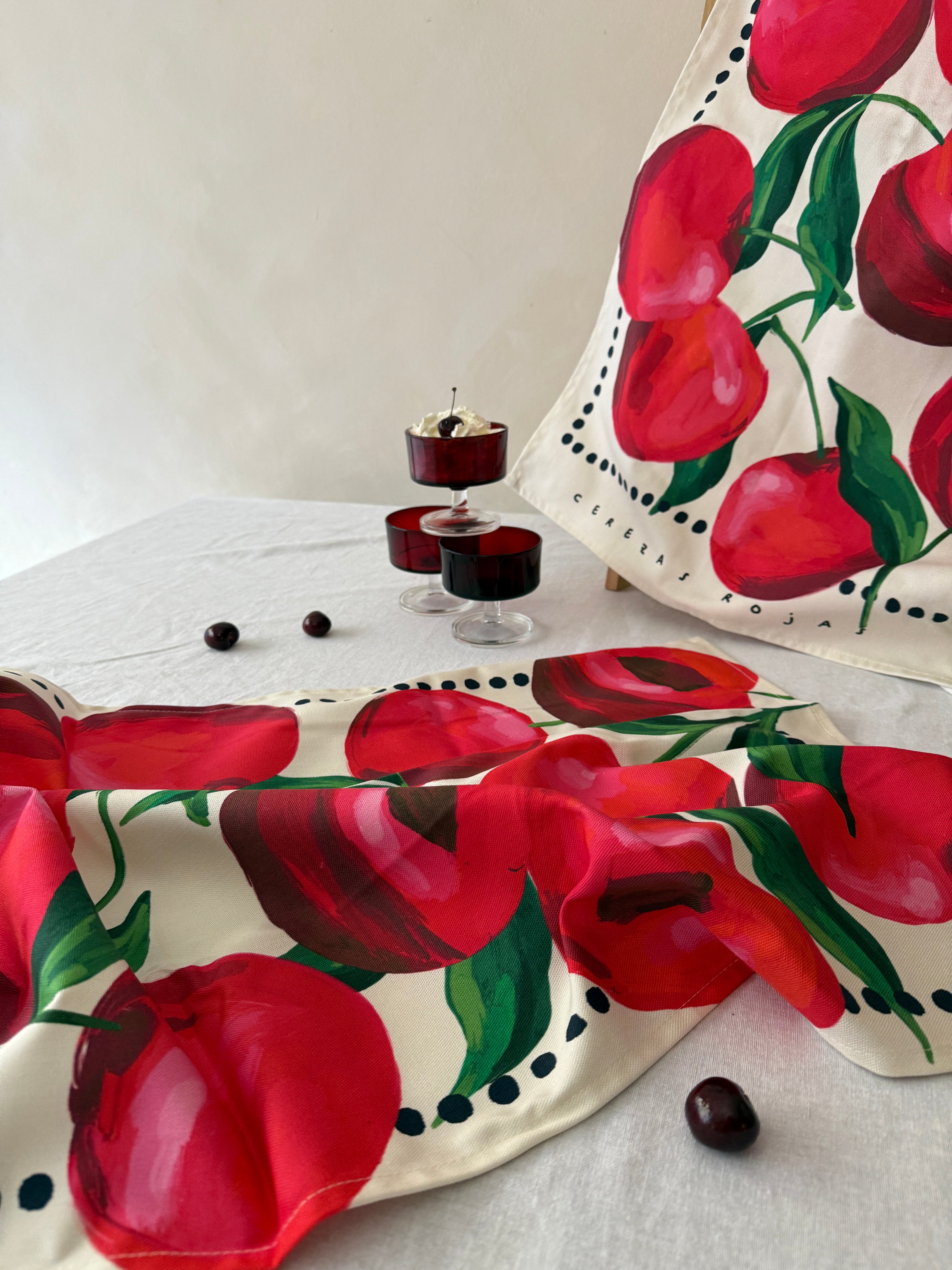 Cherry Tea Towel
