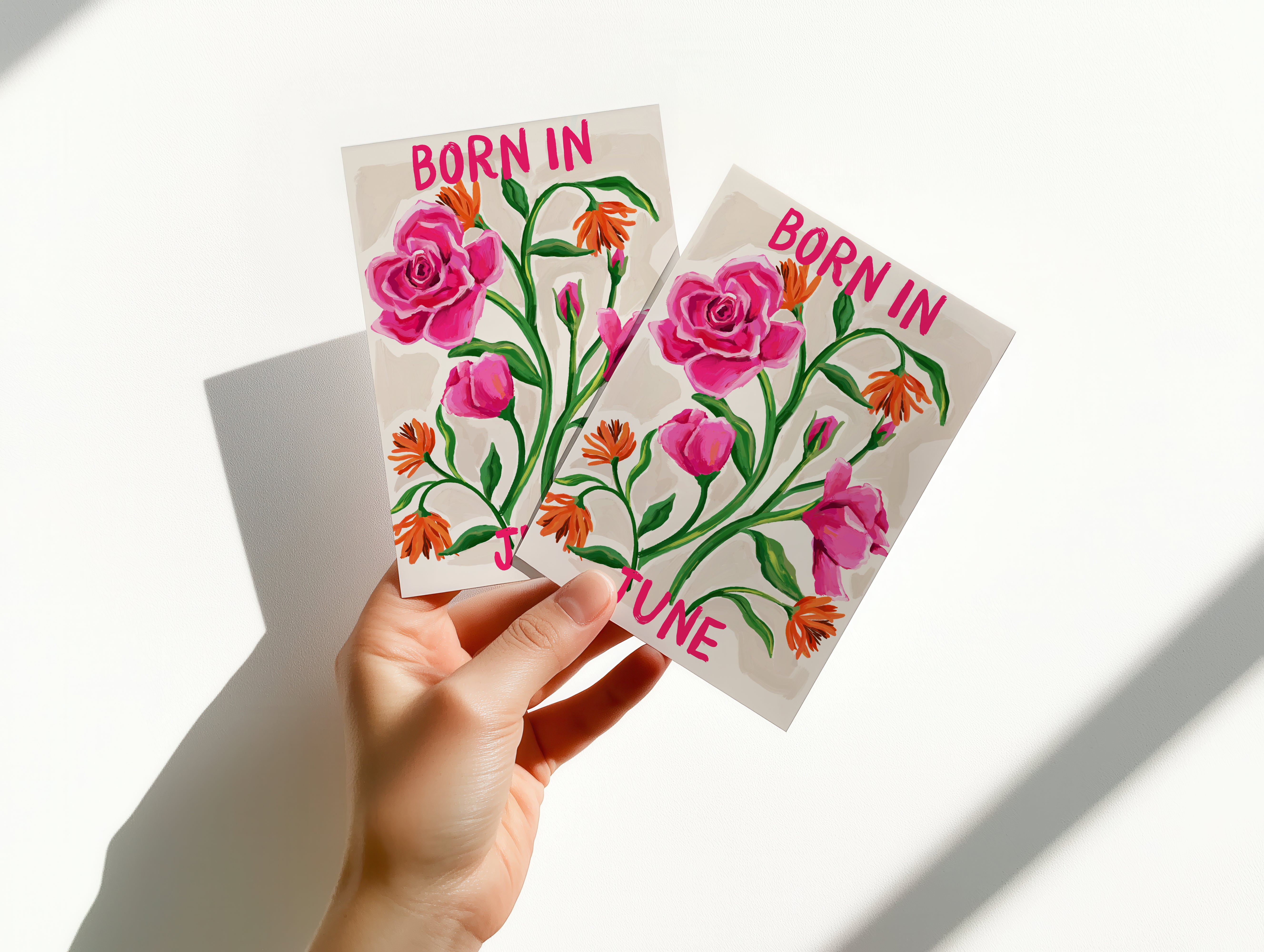 Floral Birth Month Card - June