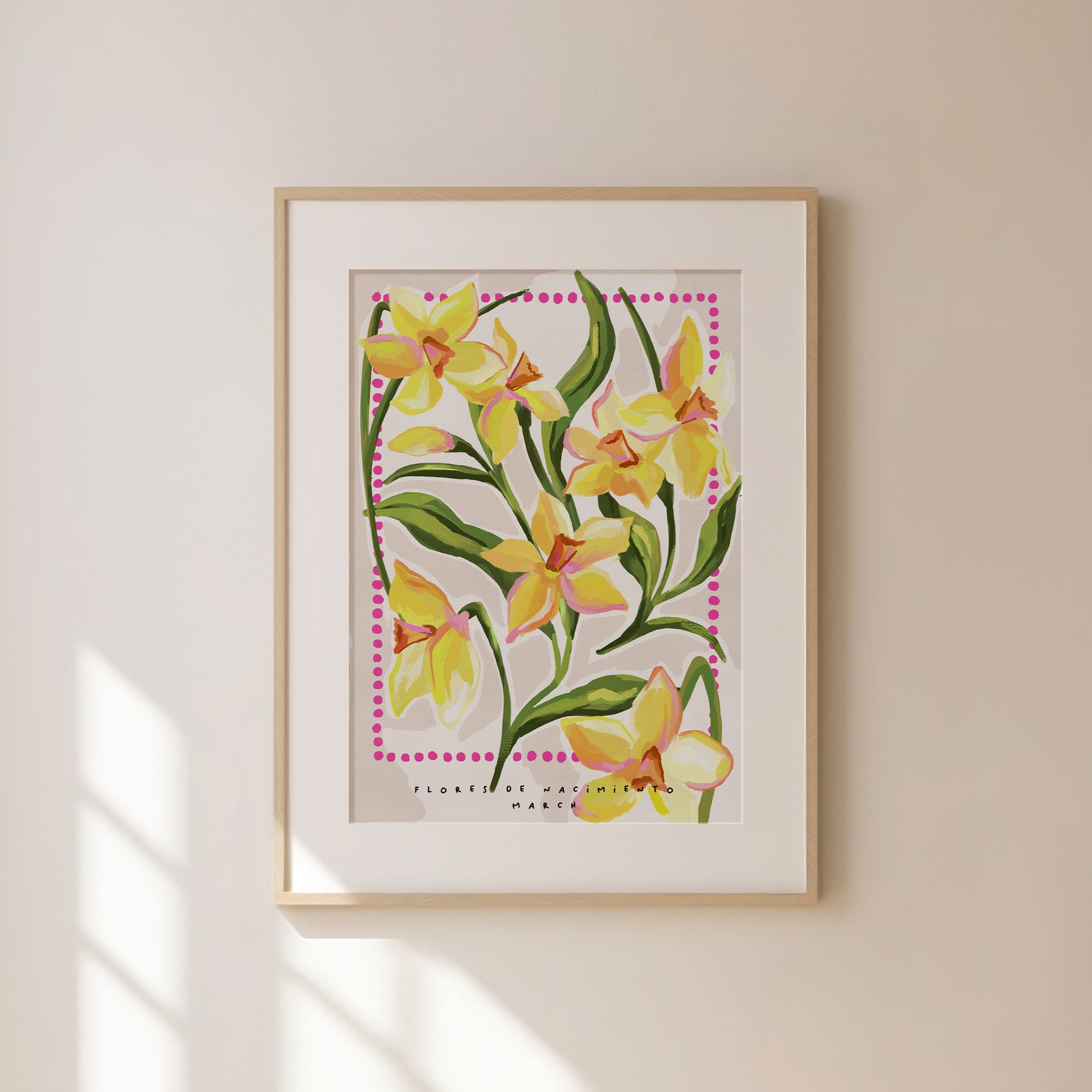 March Birth Month Flower Art Print