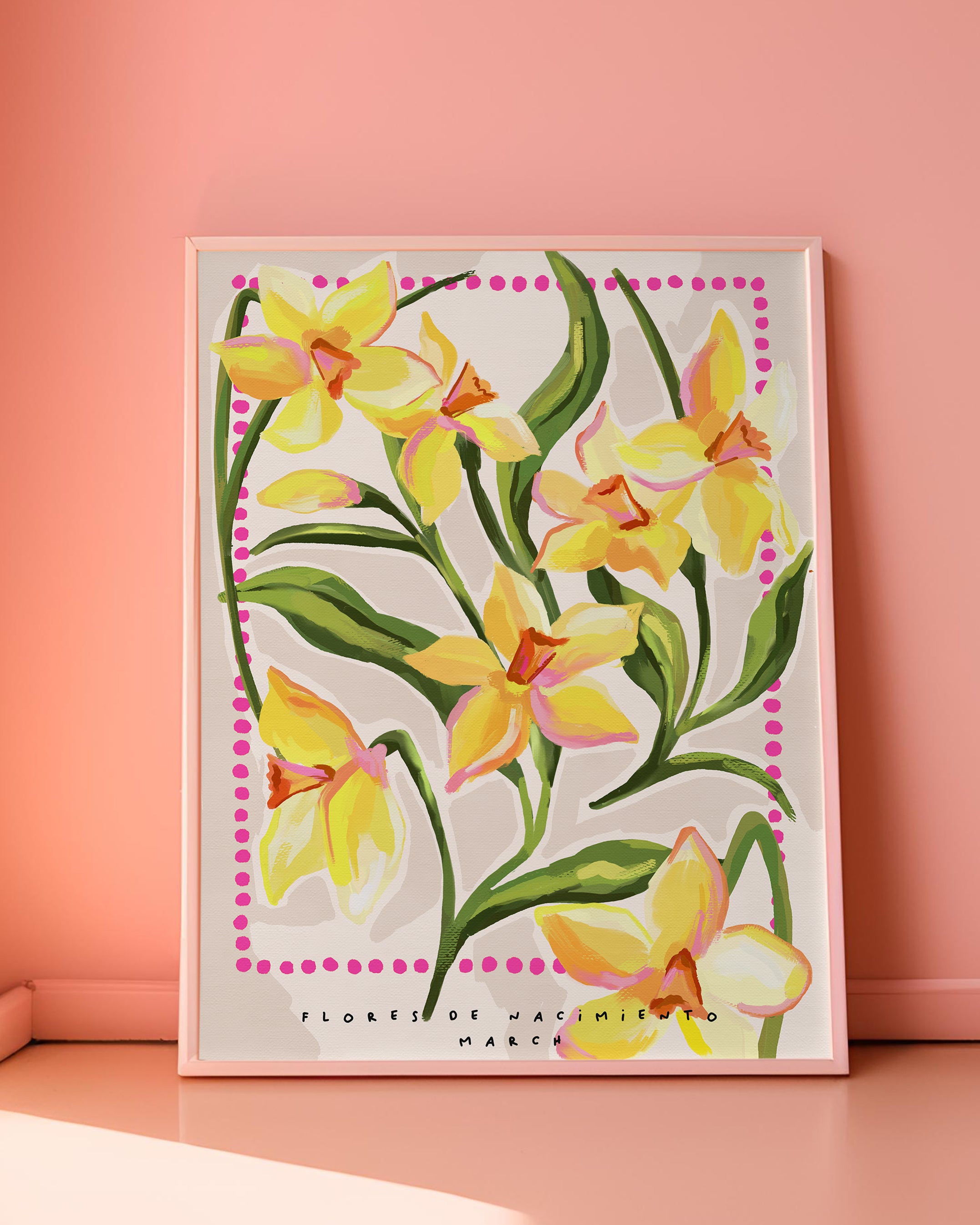 March Birth Month Flower Art Print