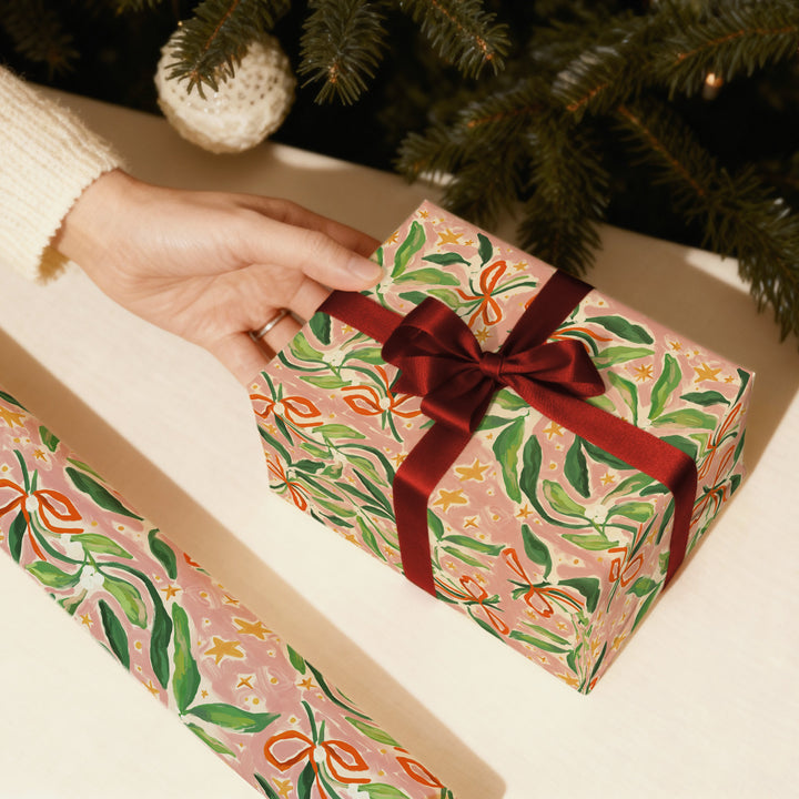 Mistletoe Christmas Gift Wrap