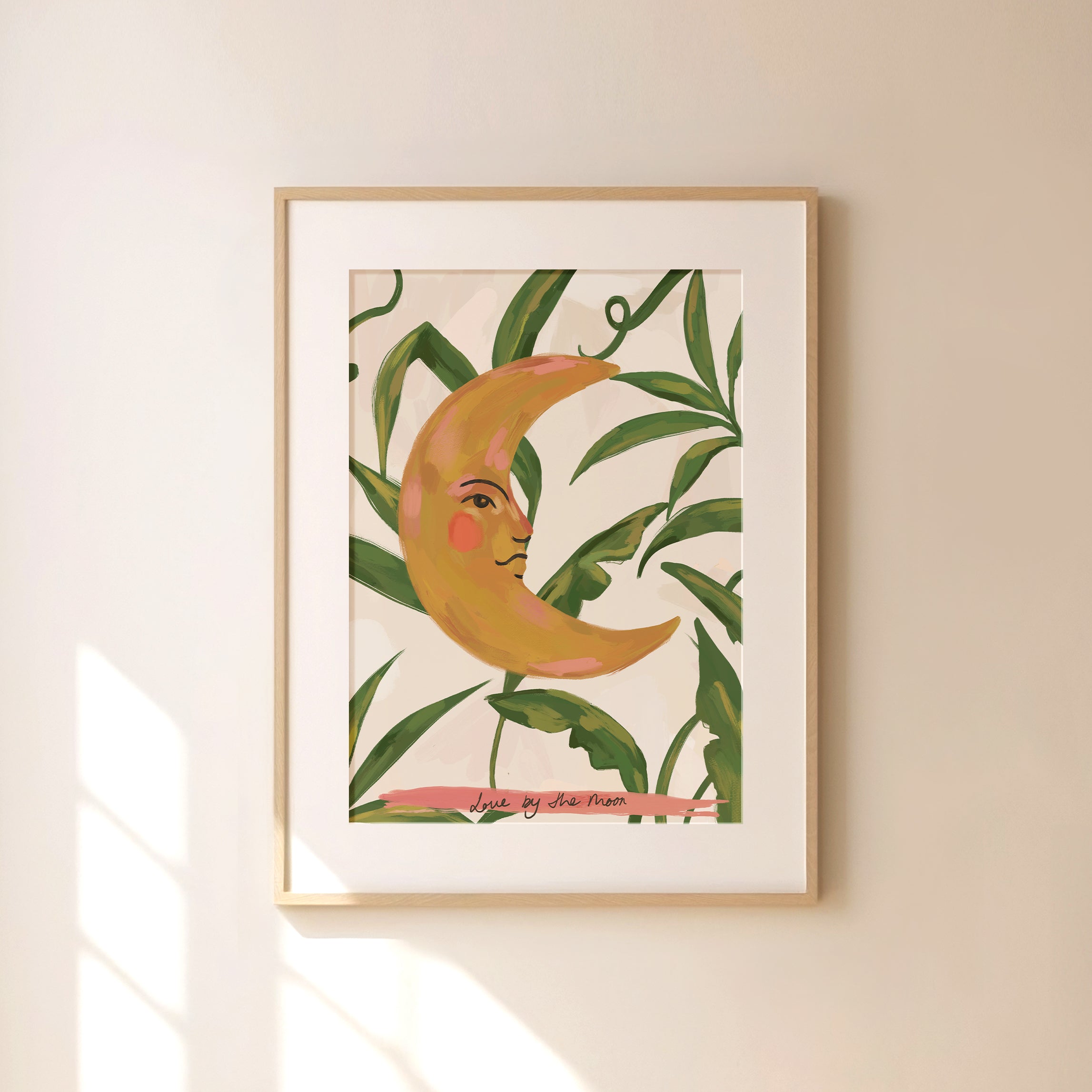 Love by the Moon Art Print