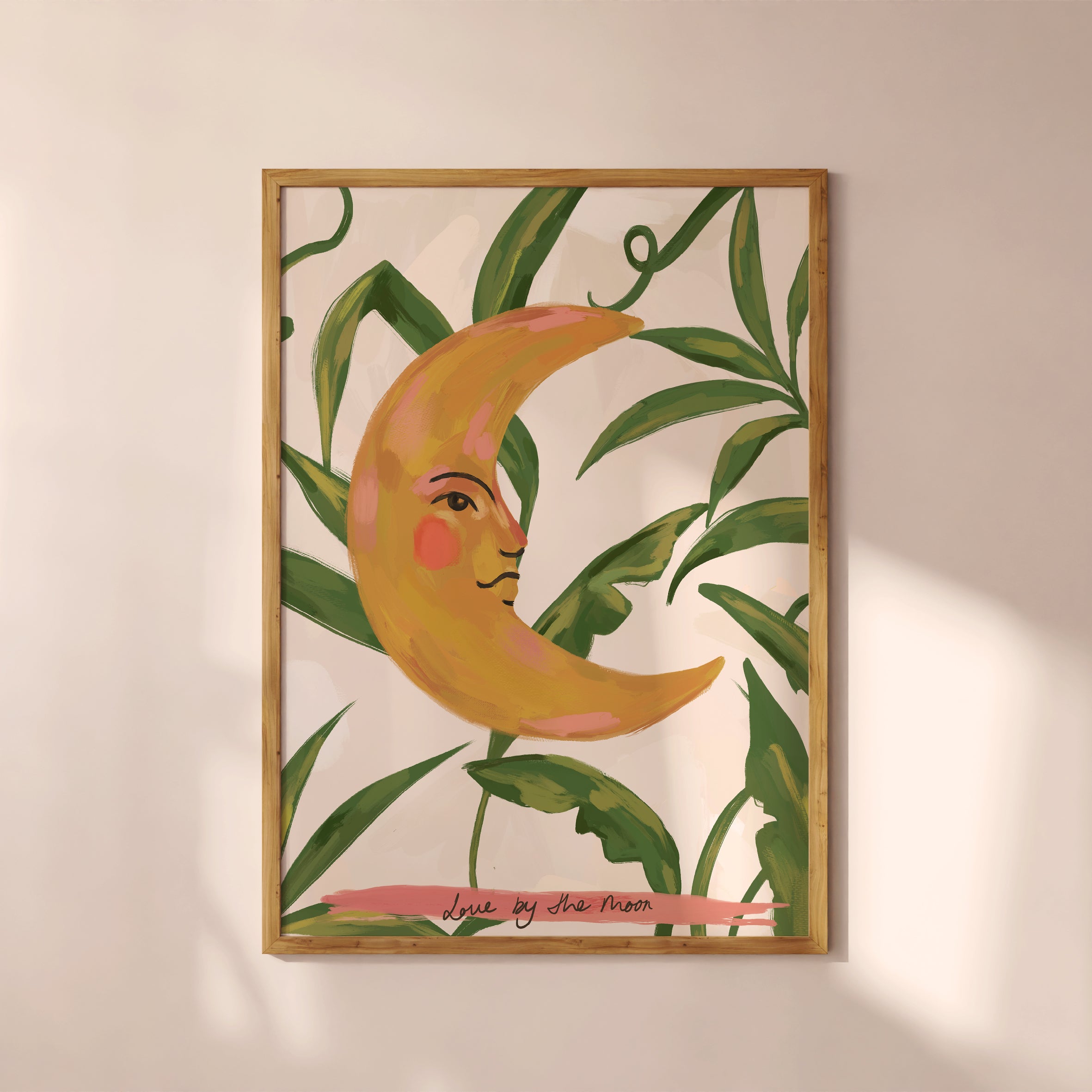 Love by the Moon Art Print