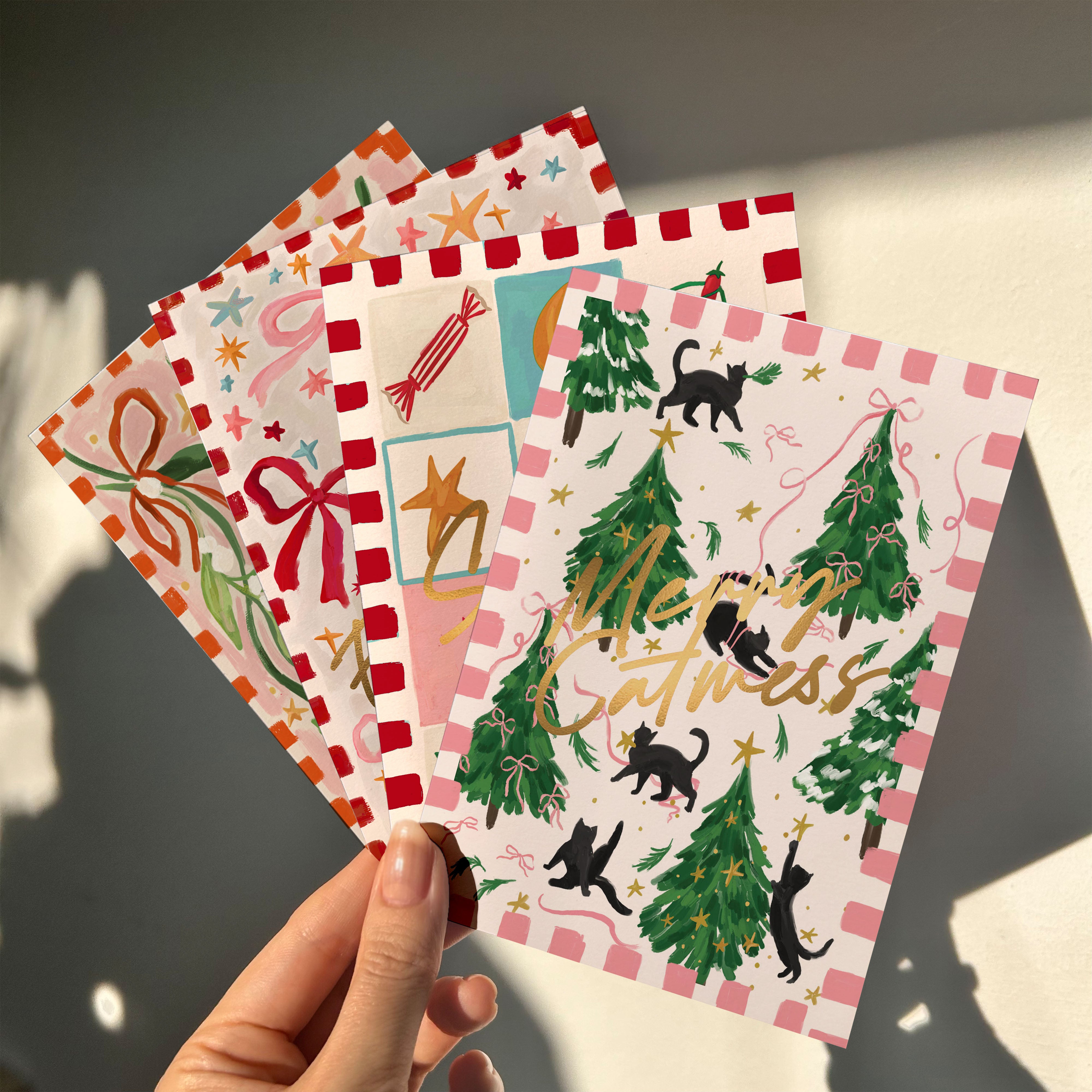 Merry Catmess Premium Christmas Card