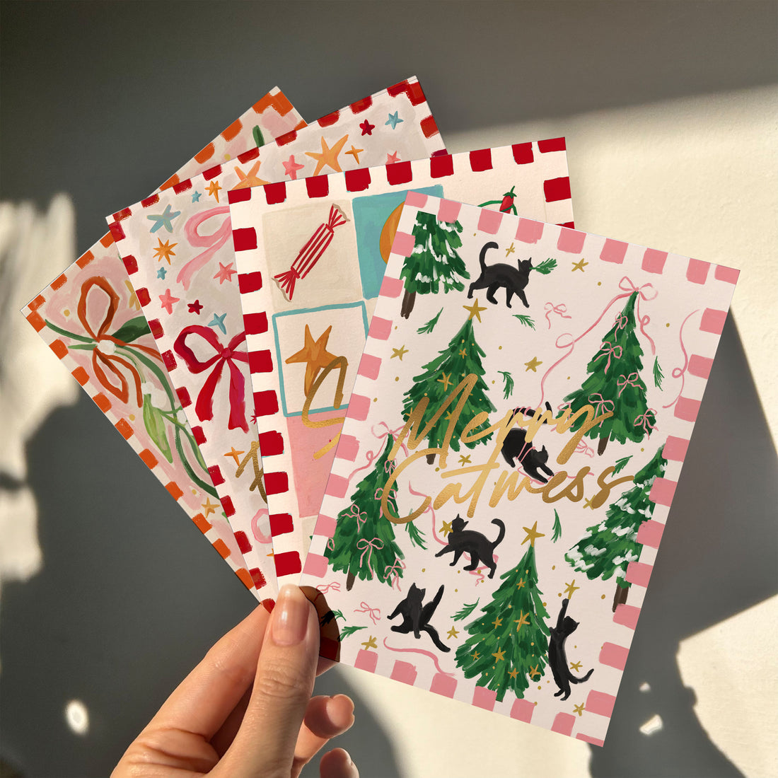 Merry Catmess Premium Christmas Card