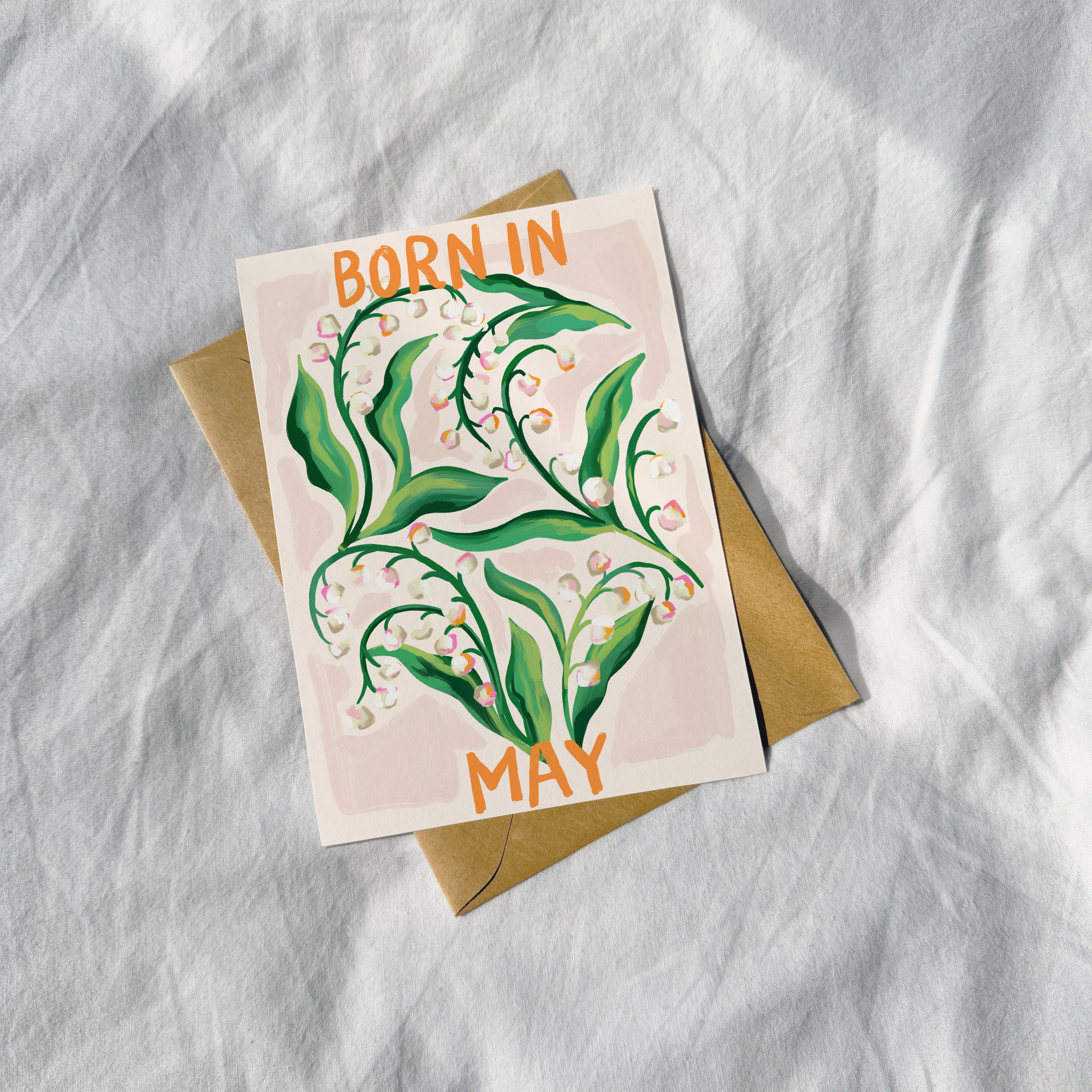 Floral Birth Month Card - May