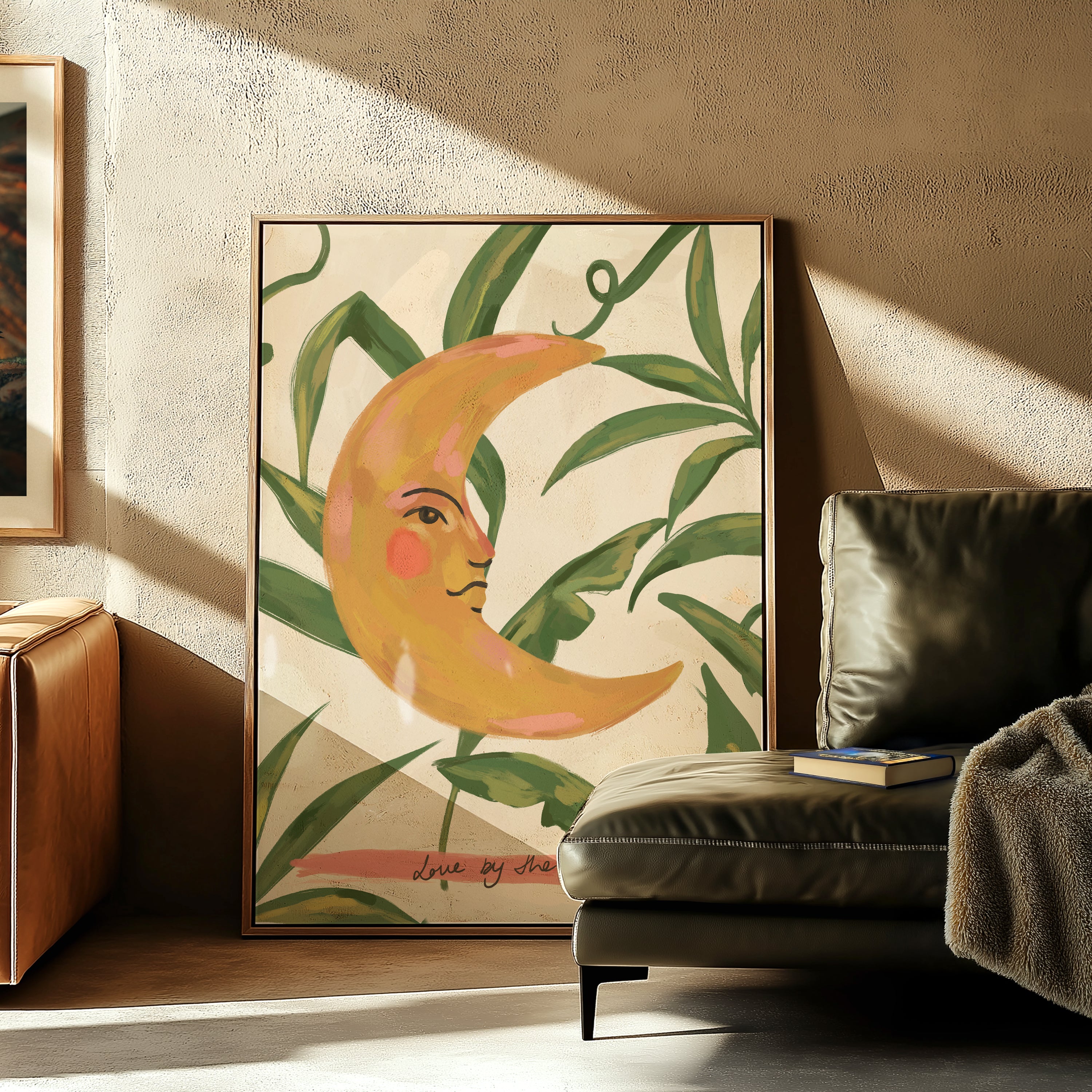 Love by the Moon Art Print