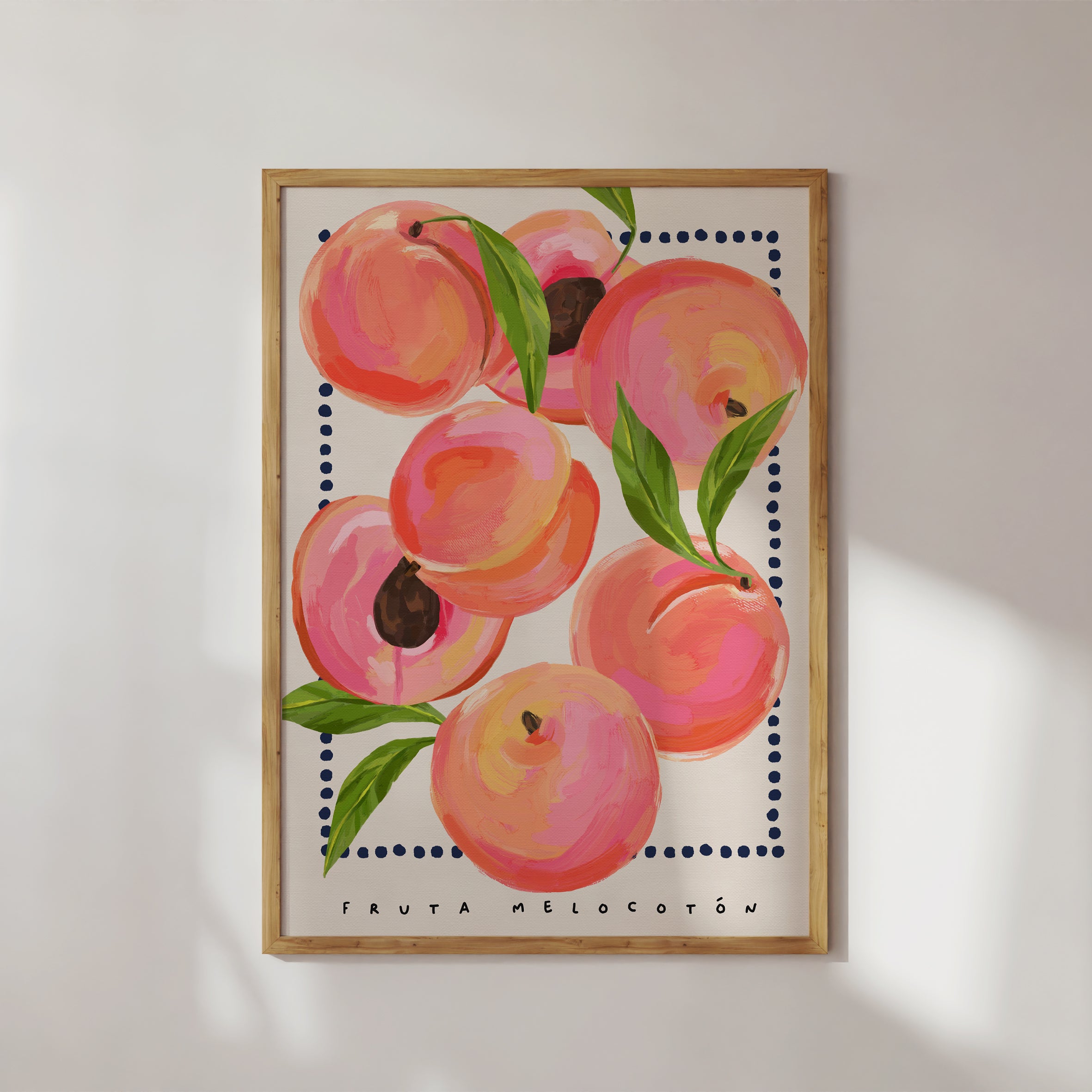 Peach Fruit Art Print