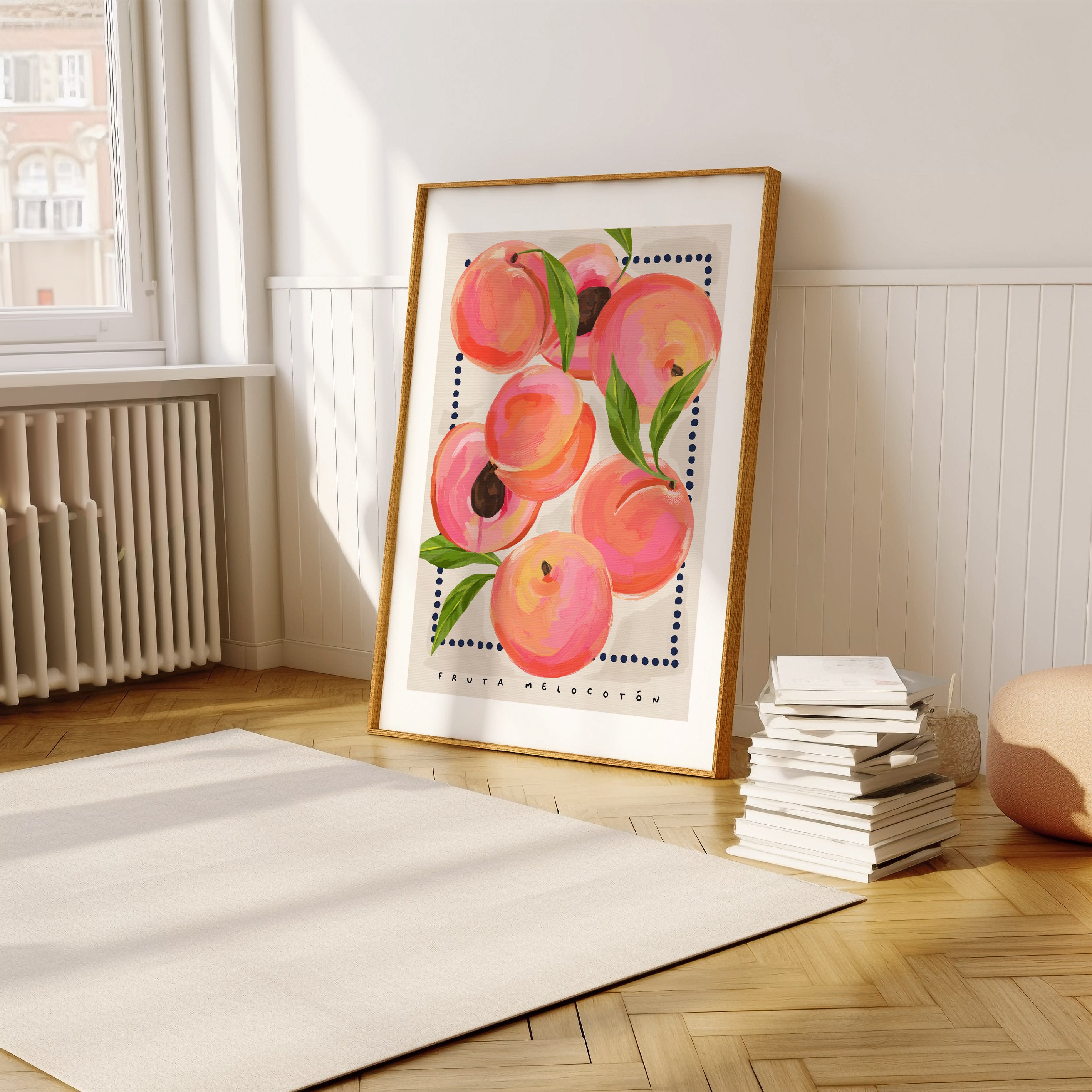 Peach Fruit Art Print