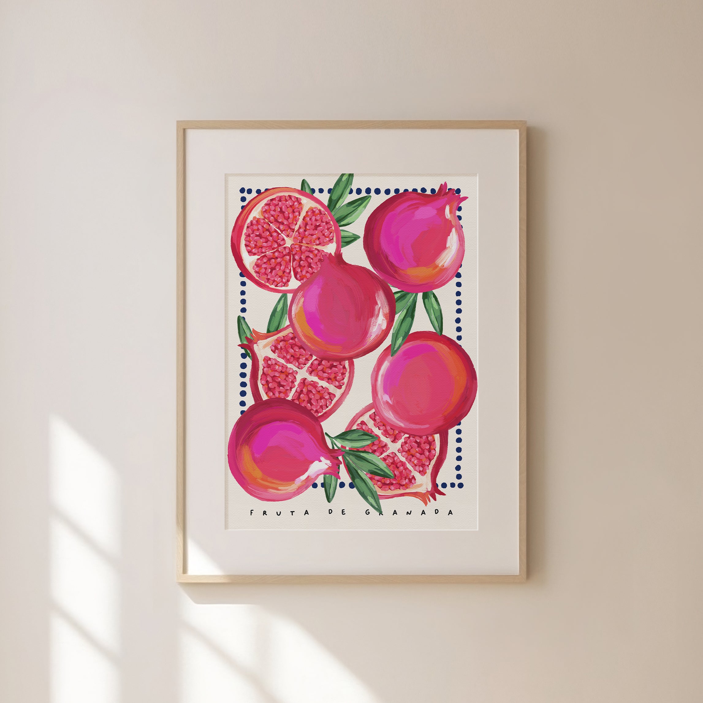 Pomegranate Fruit Art Print