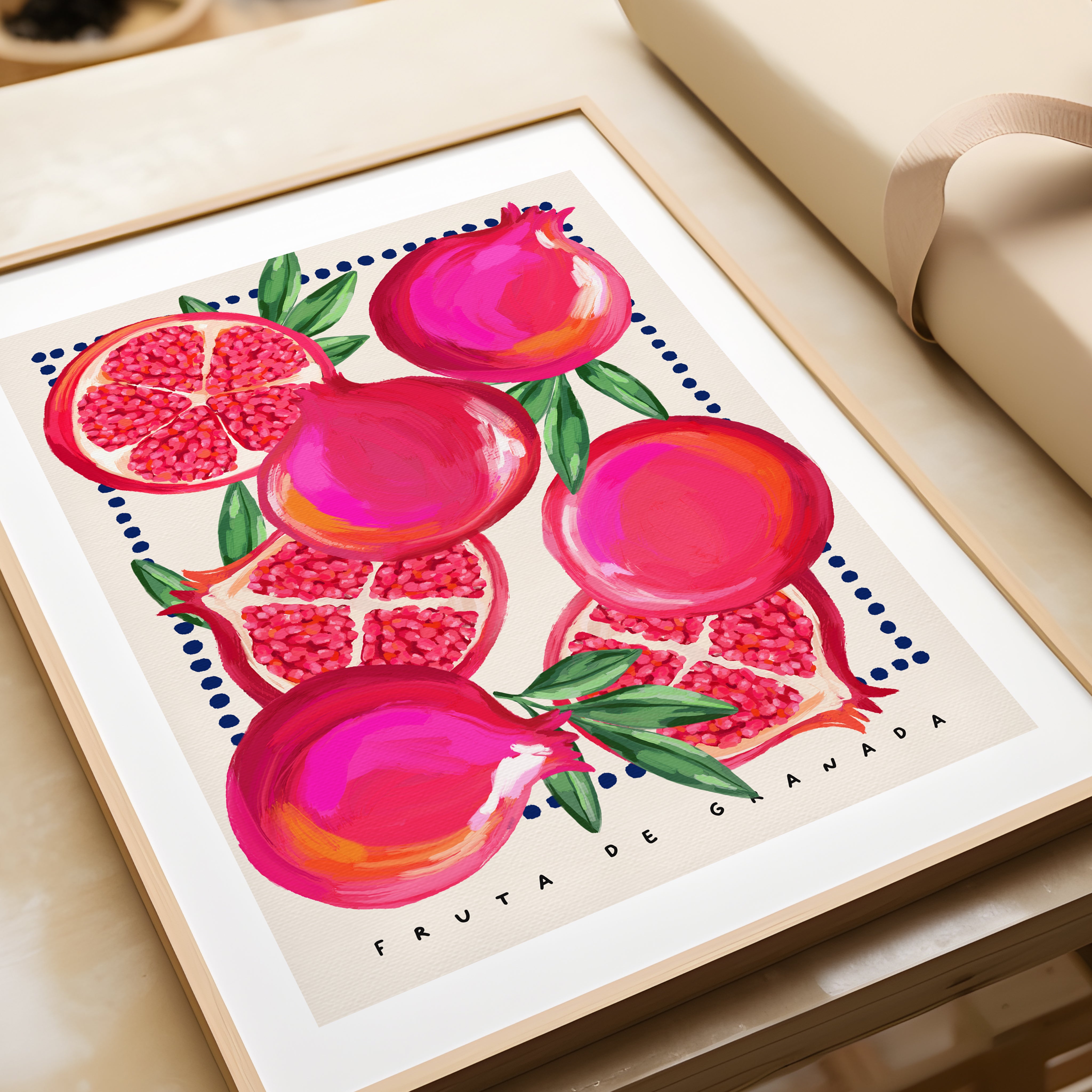 Pomegranate Fruit Art Print