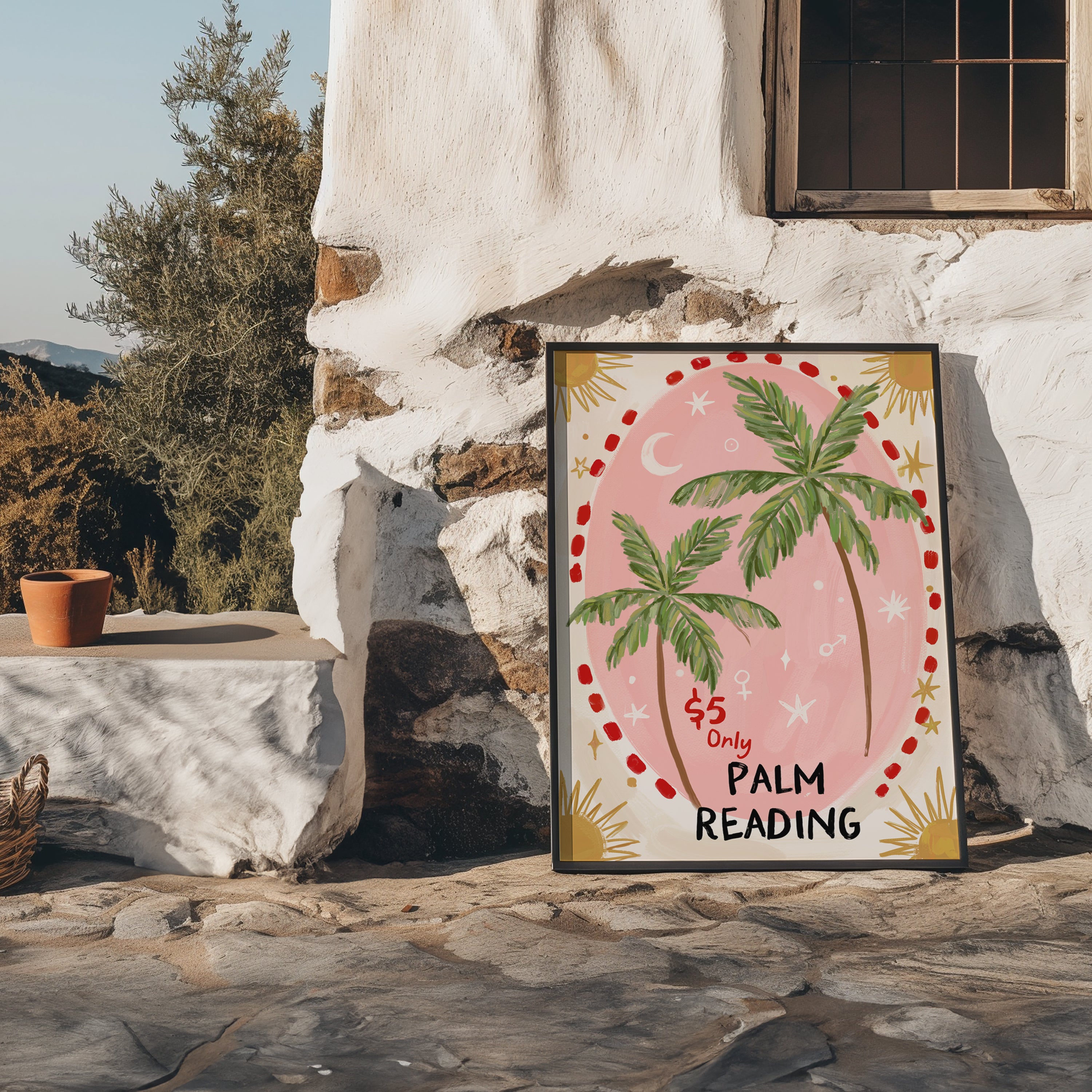 Palm Reading Art Print