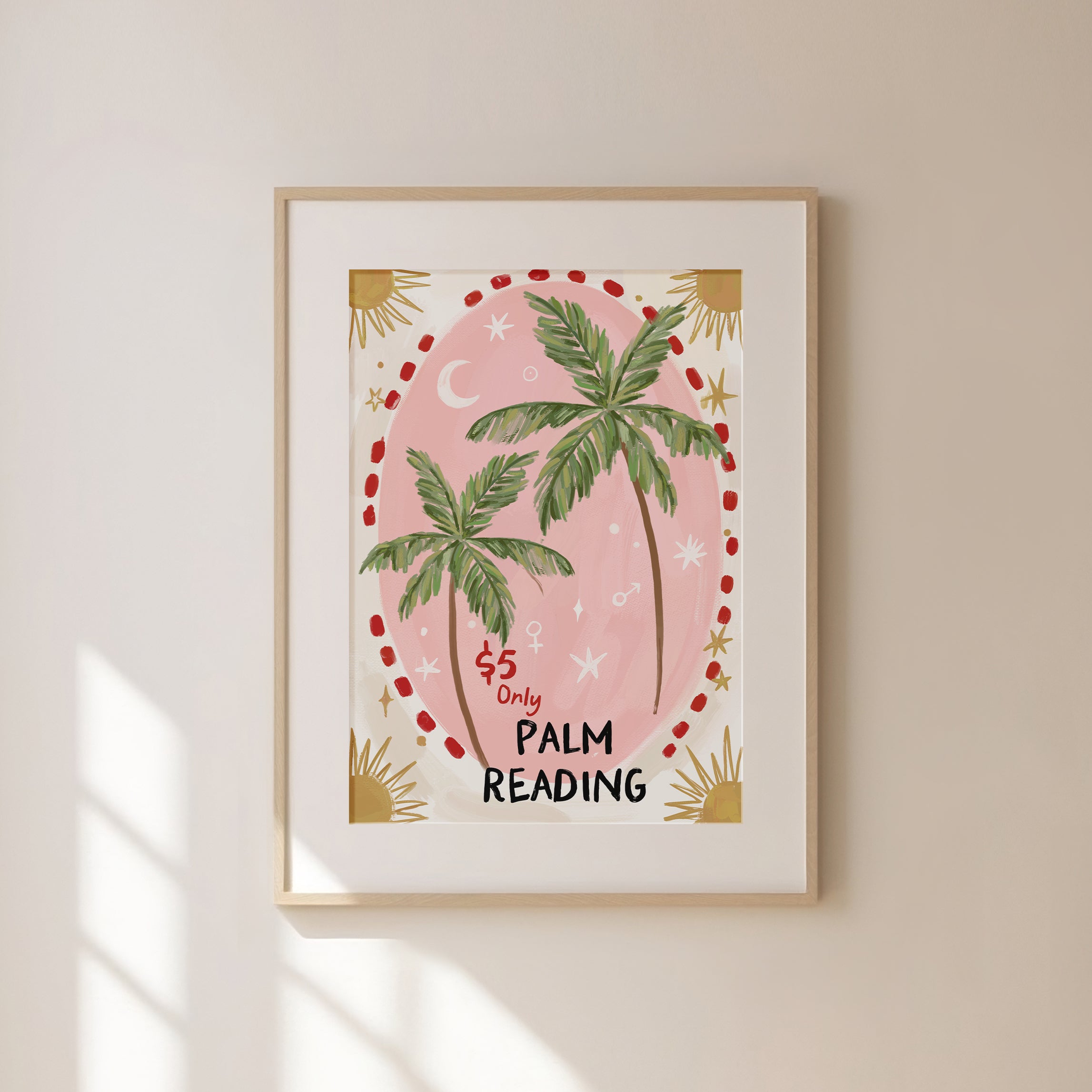 Palm Reading Art Print