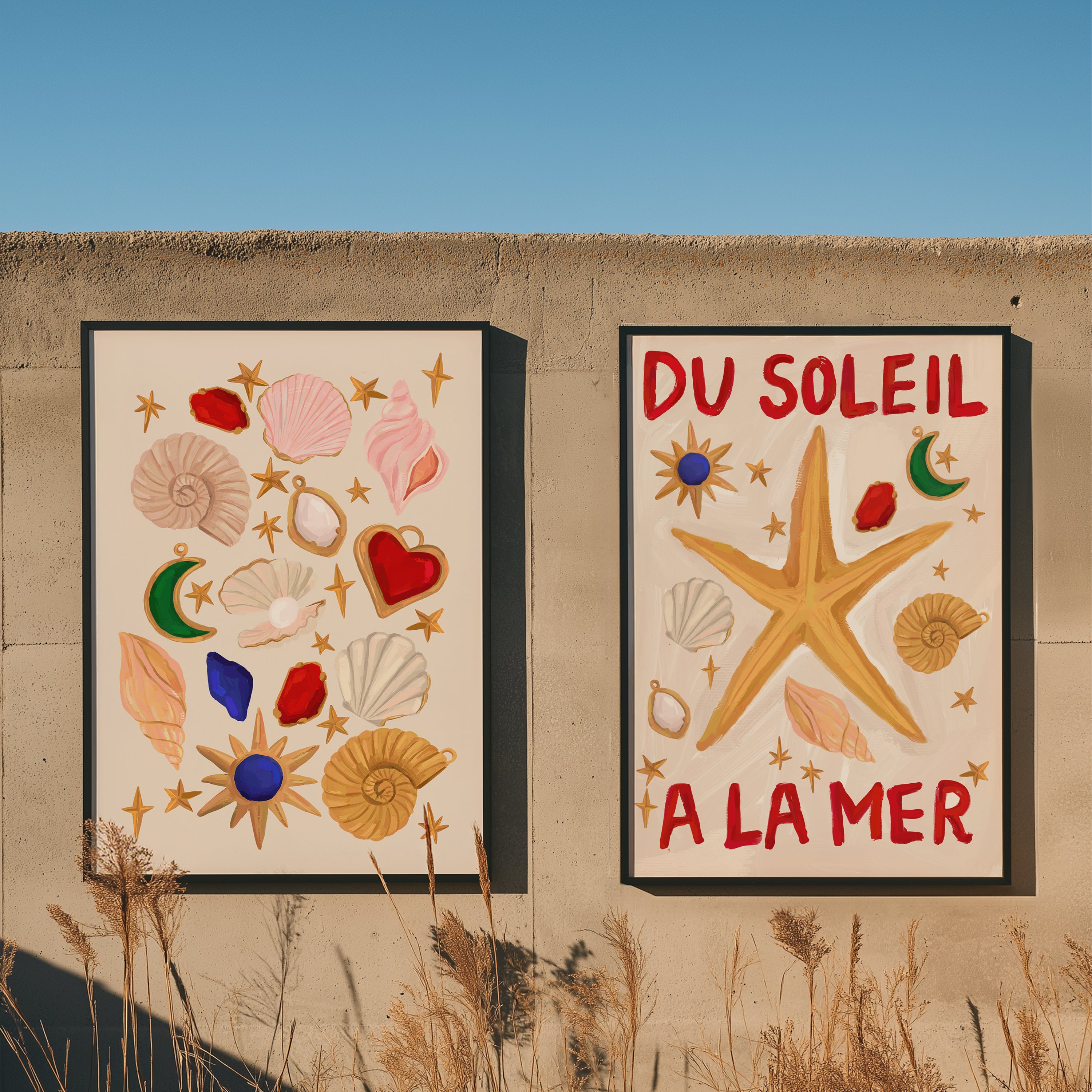 Cosmic Shells Art Print