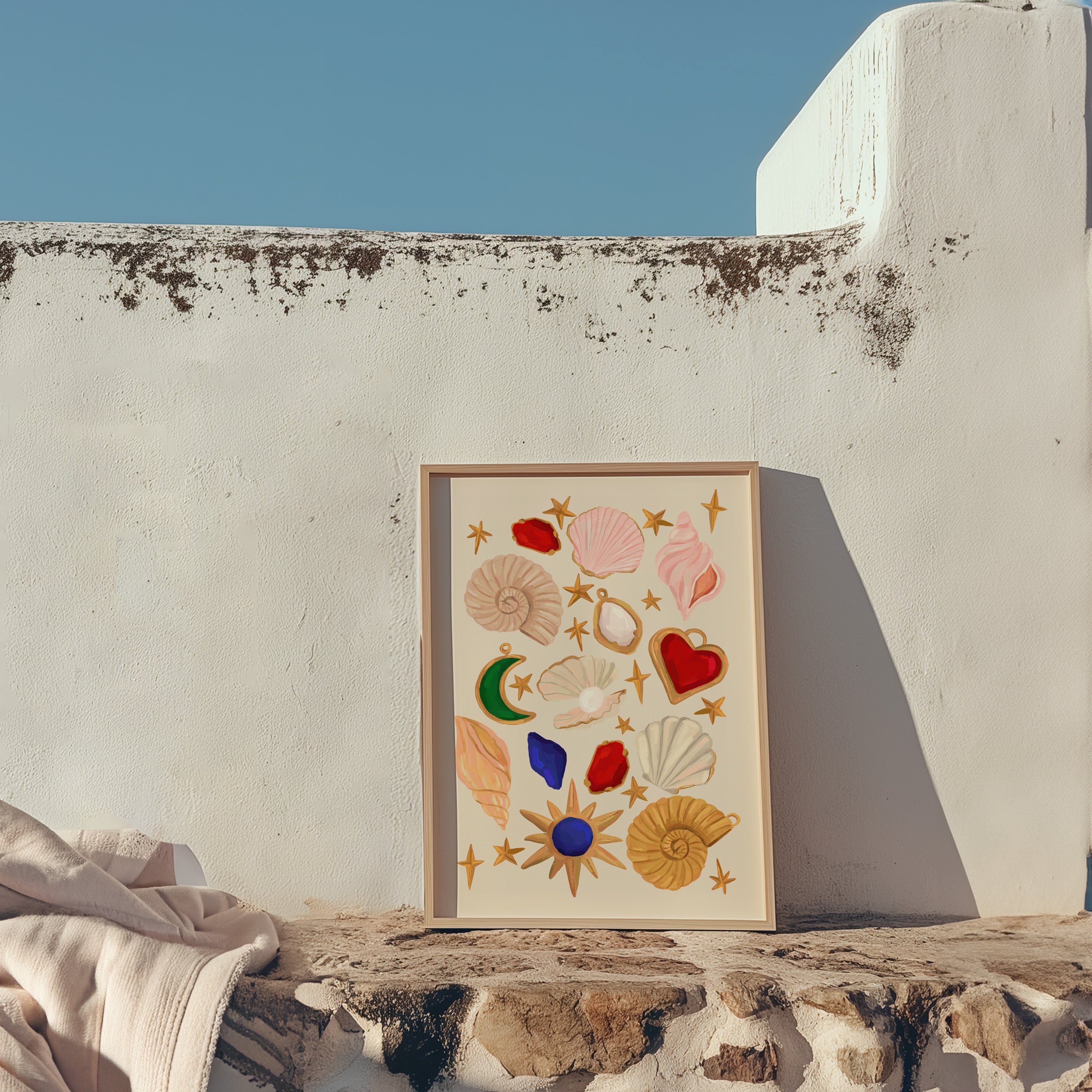 Cosmic Shells Art Print