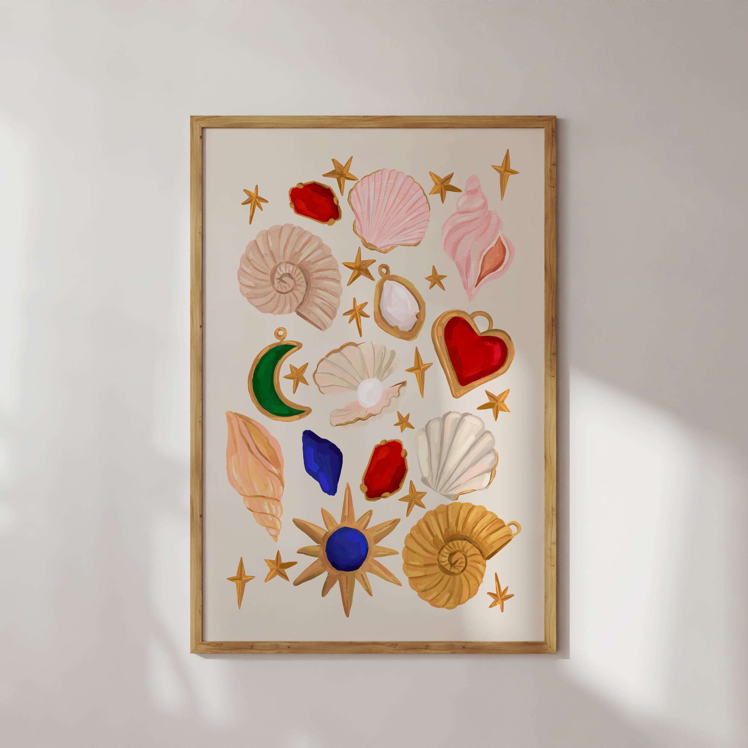 Cosmic Shells Art Print