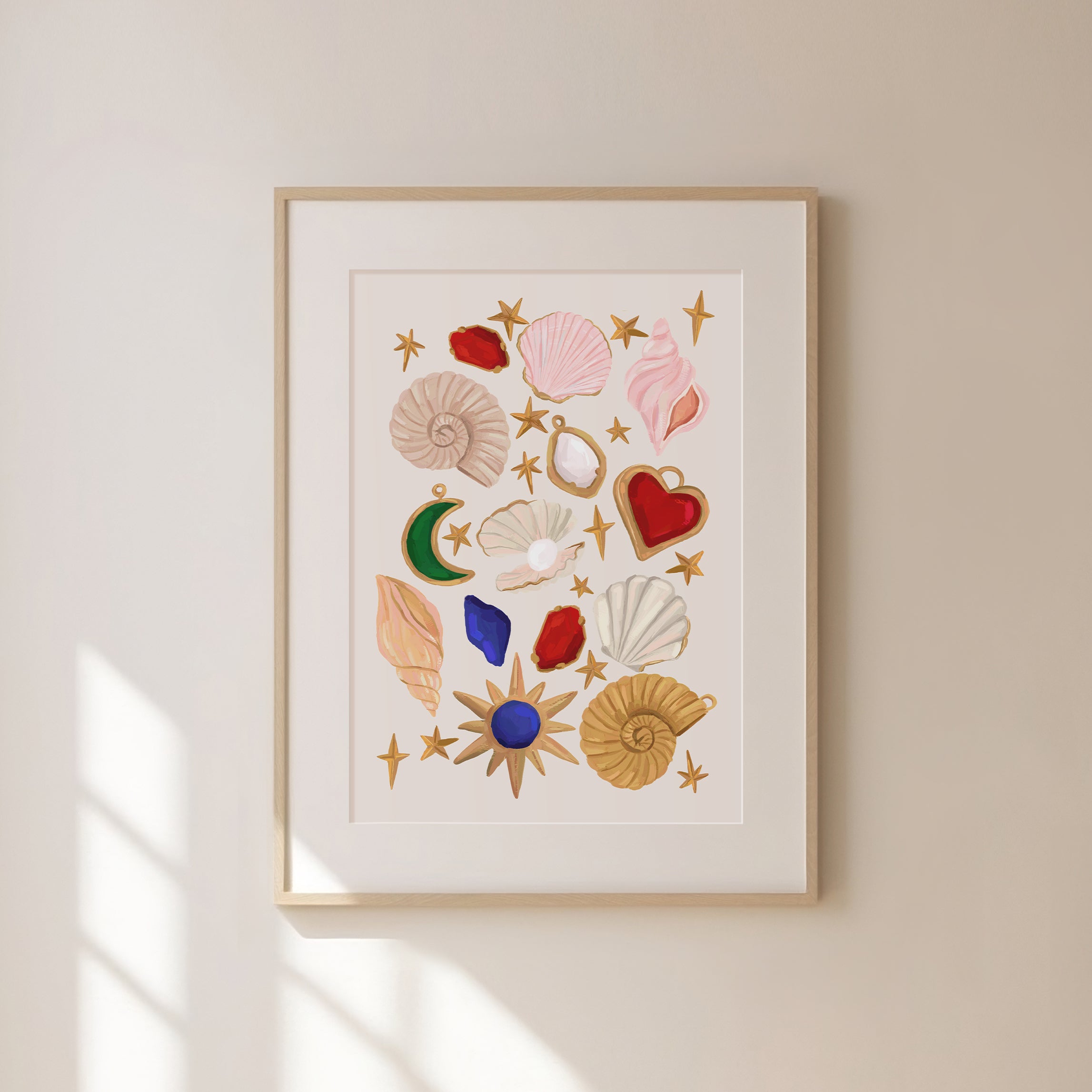 Cosmic Shells Art Print