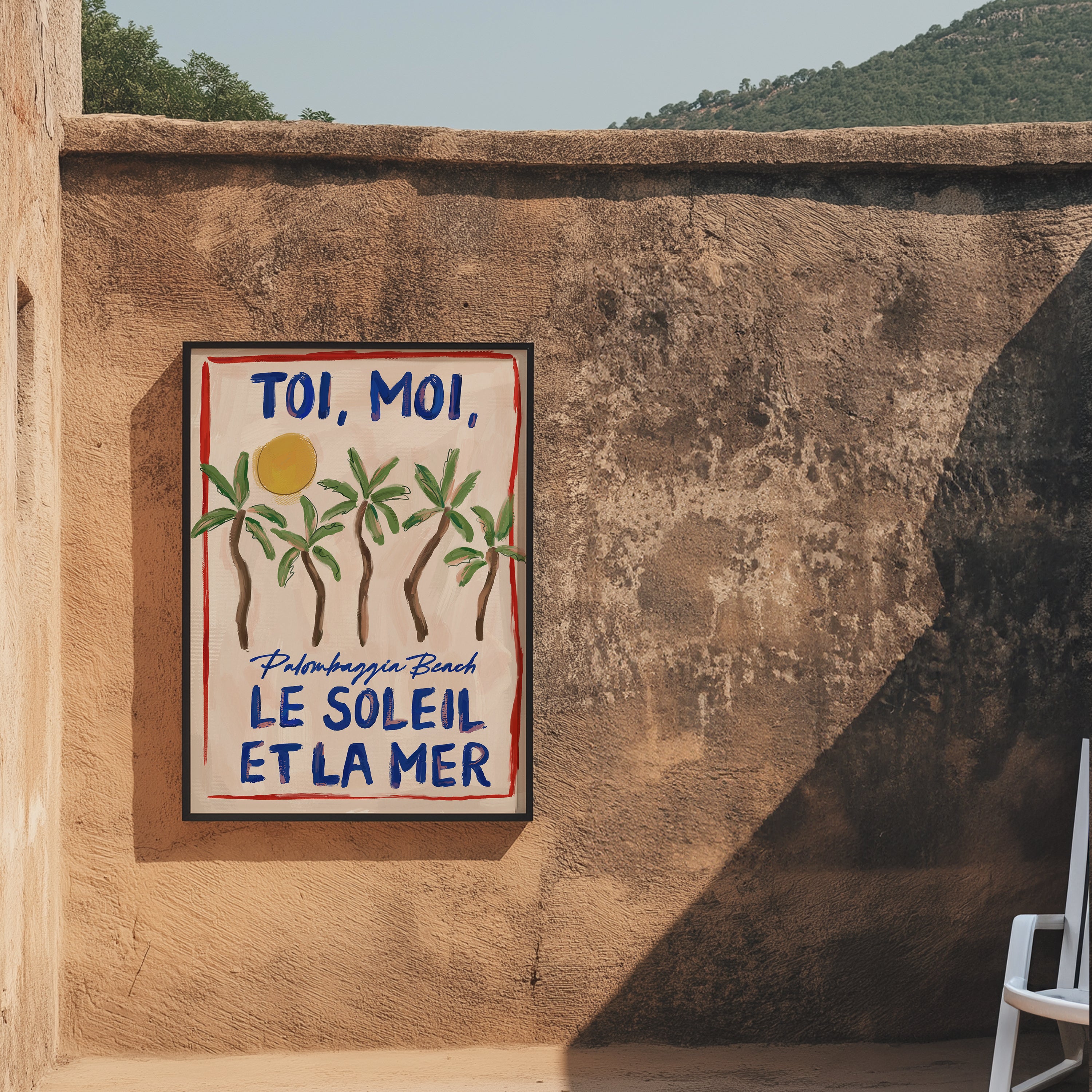 You, Me Sun and Sea Art Print