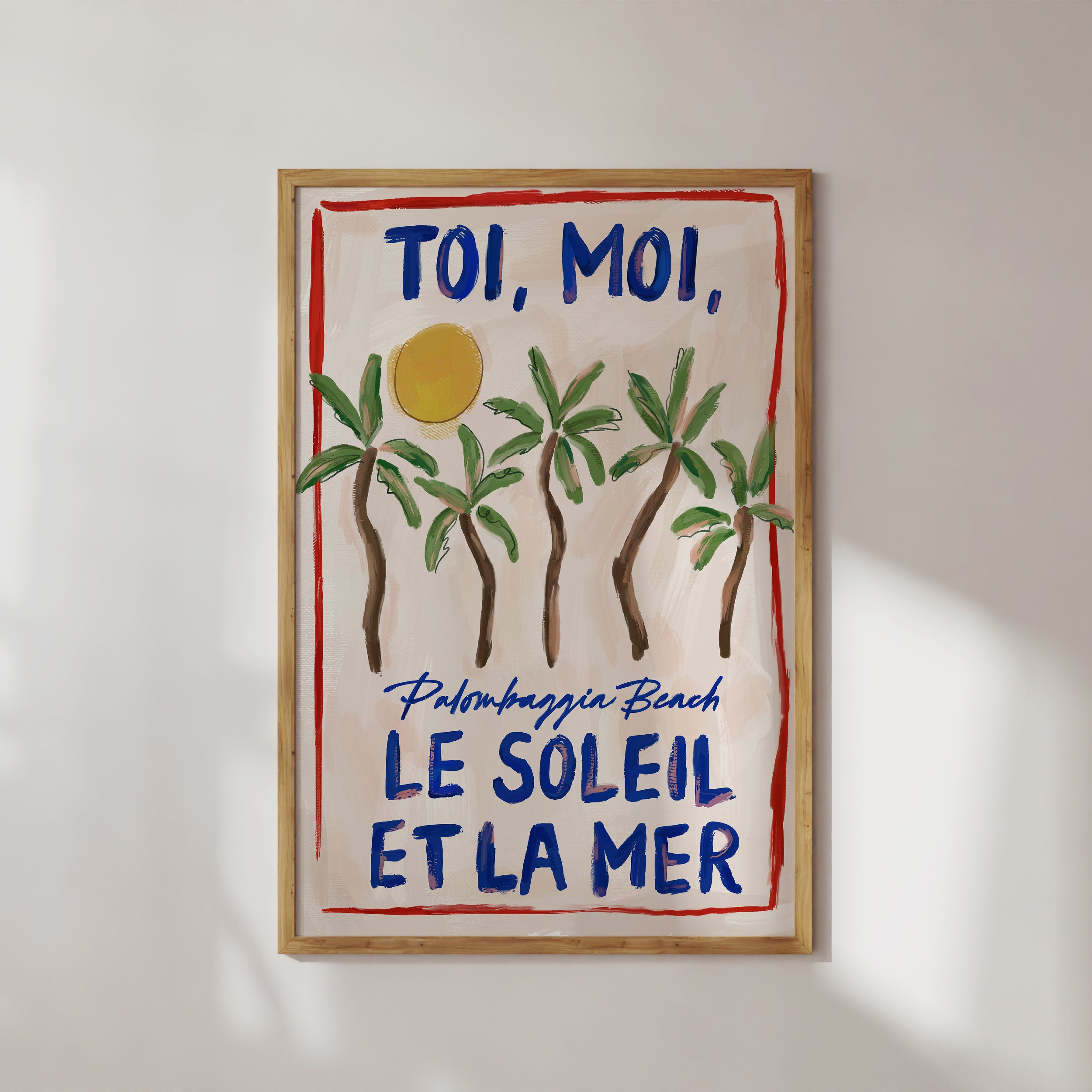 You, Me Sun and Sea Art Print