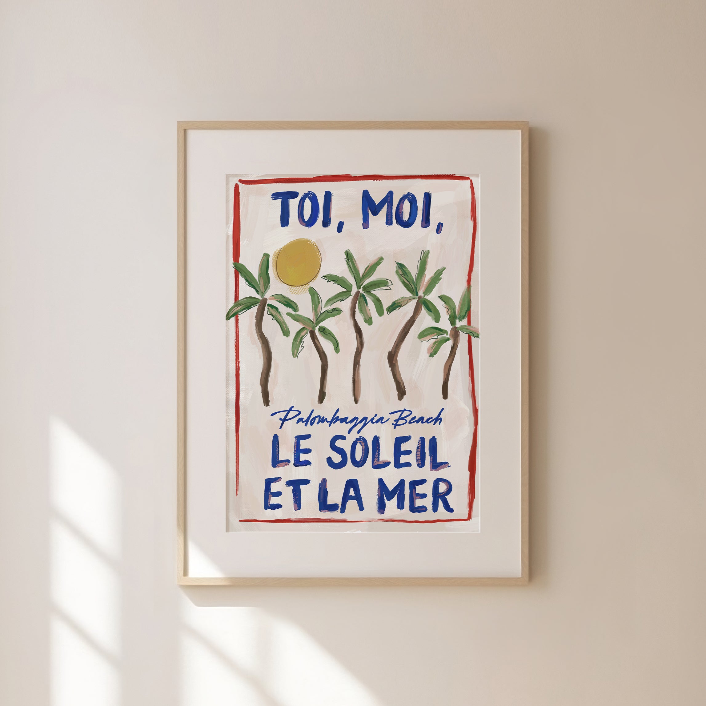 You, Me Sun and Sea Art Print