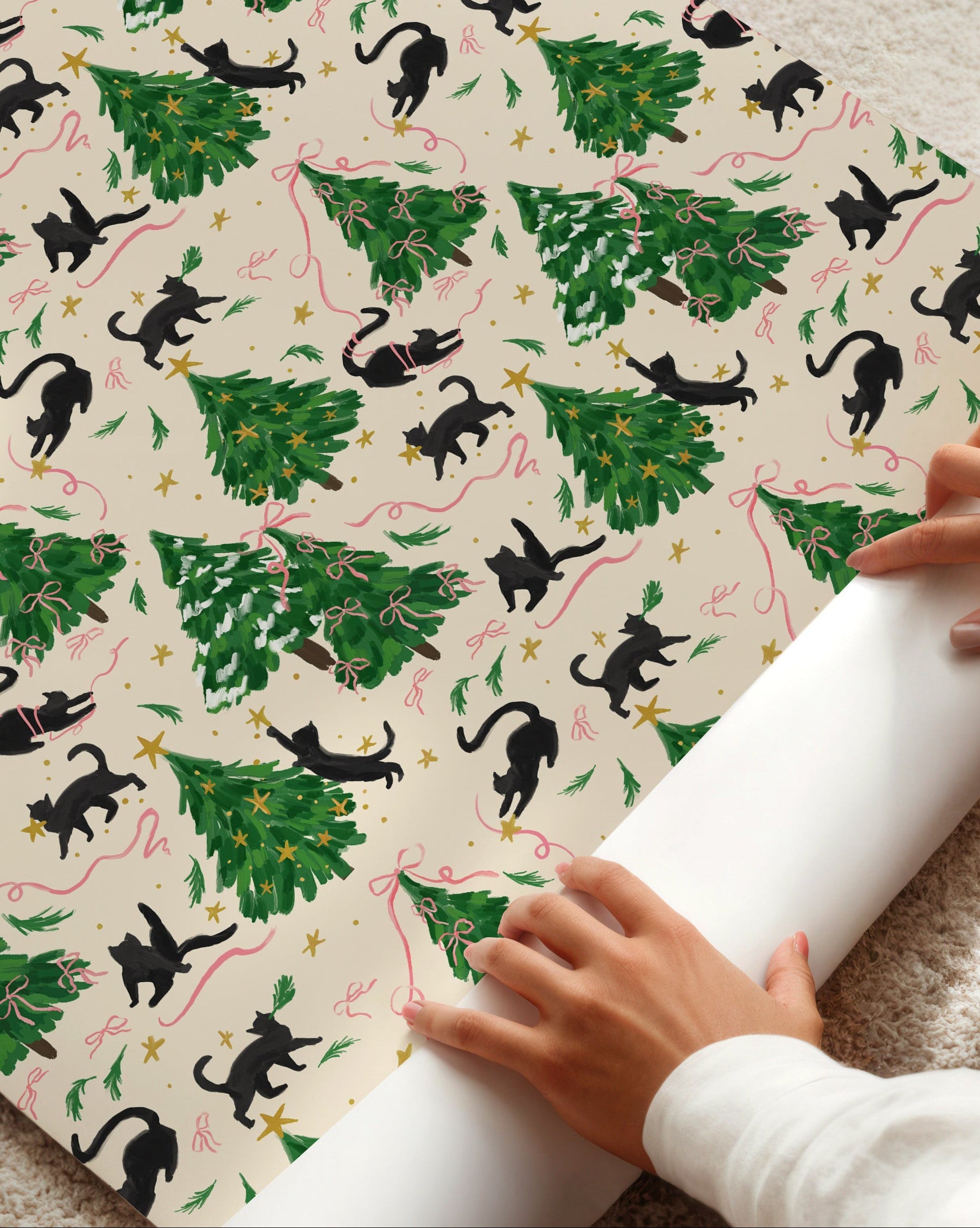 Cat Christmas Gift Wrap