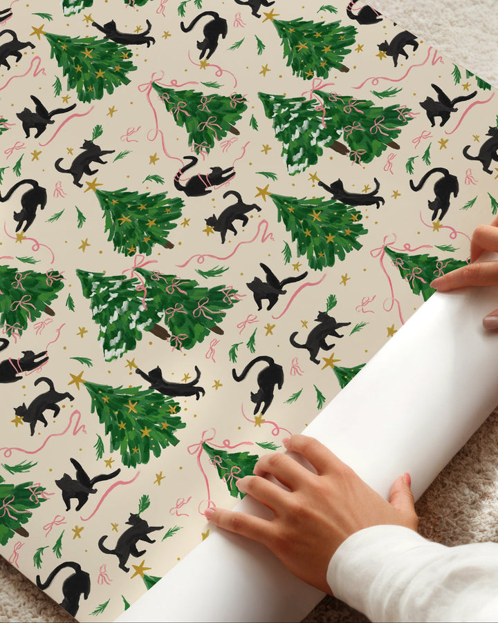Cat Christmas Gift Wrap