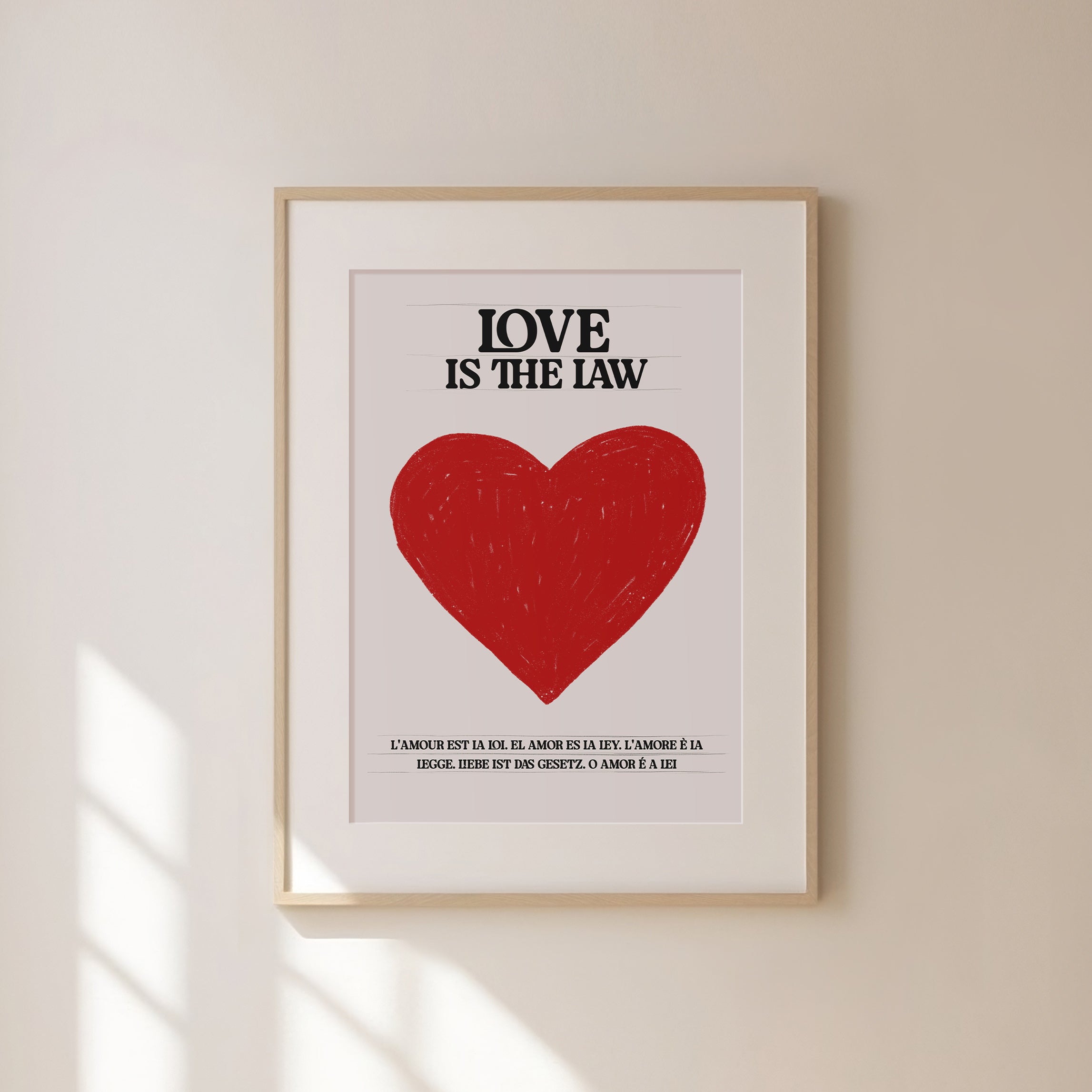 Love Is the Law Art Print – Elizabeth Rachael
